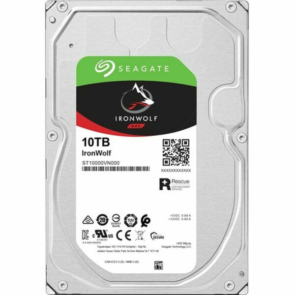 Seagate Ironwolf 10TB HDD Σκληρός Δίσκος 3.5 SATA III 7200rpm με 256MB Cache για NAS Κωδικός ST10000VN000