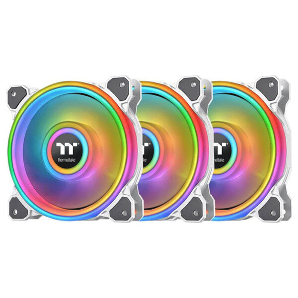 Thermaltake Riing Quad 12 RGB Radiator Fan TT Premium Case Fan 120mm με Σύνδεση 4-Pin PWM 3τμχ Γκρι