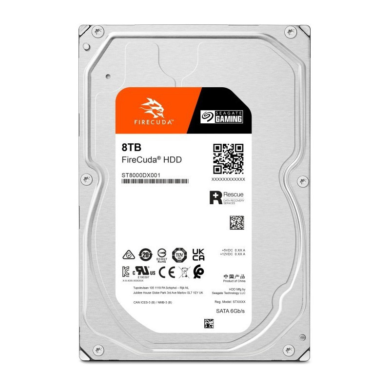 Seagate Firecuda 8TB HDD Σκληρός Δίσκος 3.5 SATA III 7200rpm με 256MB Cache για Desktop Κωδικός ST8000DXA01
