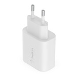 Belkin Φορτιστής με Θύρα USB-C και Καλώδιο Lightning 25W Power Delivery Λευκός WCA004VF1MWH-B5