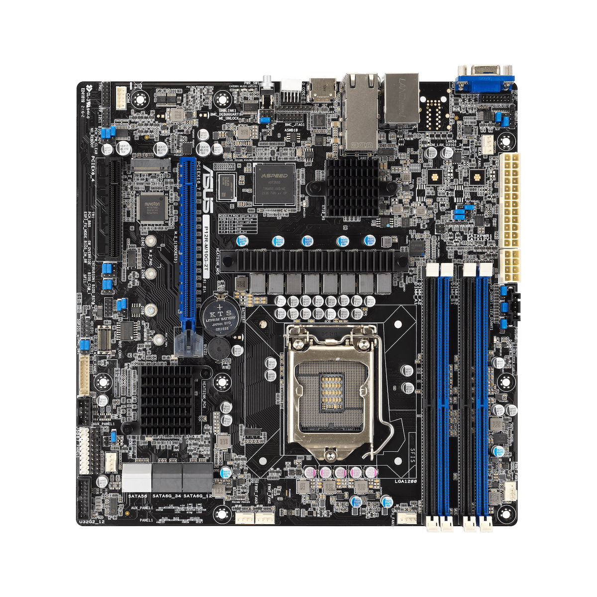 Asus P12R-M-10G-2T Motherboard Micro ATX με Intel 1200 Socket 90SB0AC0-M0UAY0