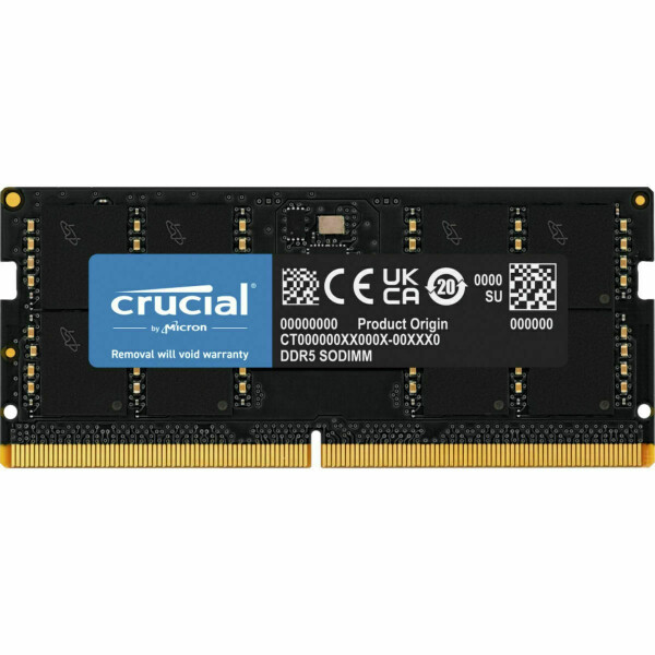Crucial DDR5 με Module 1x8GB και Ταχύτητα 4800 για Laptop Κωδικός CT8G48C40S5