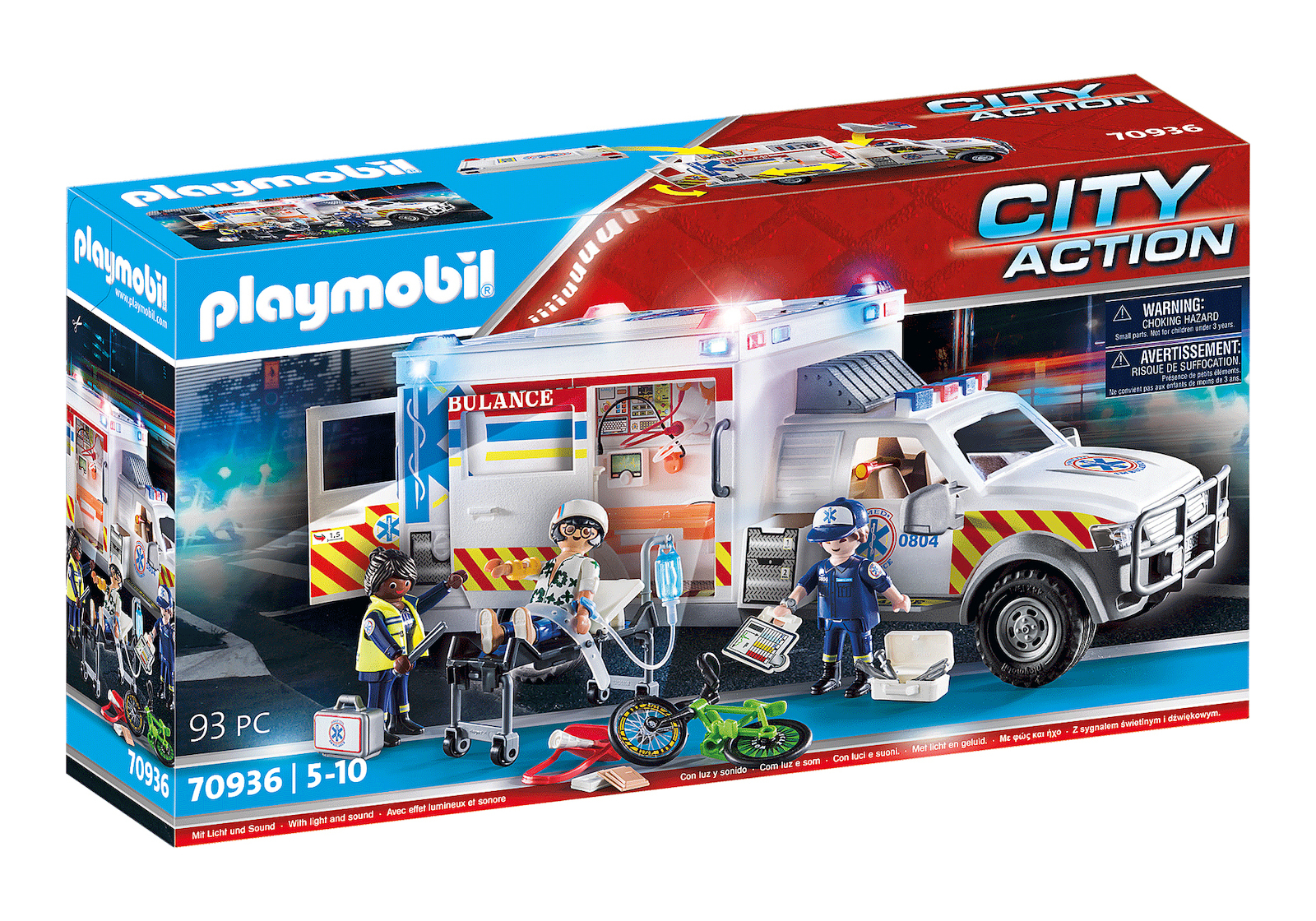 Playmobil City Action Όχημα Πρώτων Βοηθειών για 5-10 ετών