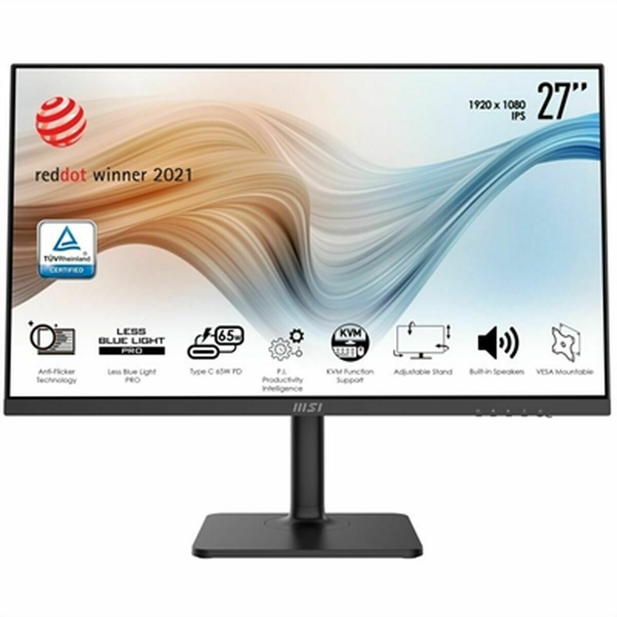MSI Modern MD272P IPS Monitor 27 FHD 1920x1080 με Χρόνο Απόκρισης 5ms GTG
