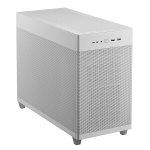 Asus Prime AP201 Gaming Micro Tower Κουτί Υπολογιστή με Πλαϊνό Παράθυρο Mesh White Edition
