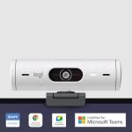 Logitech Brio 500 Web Camera Full HD 1080p με Autofocus Λευκή