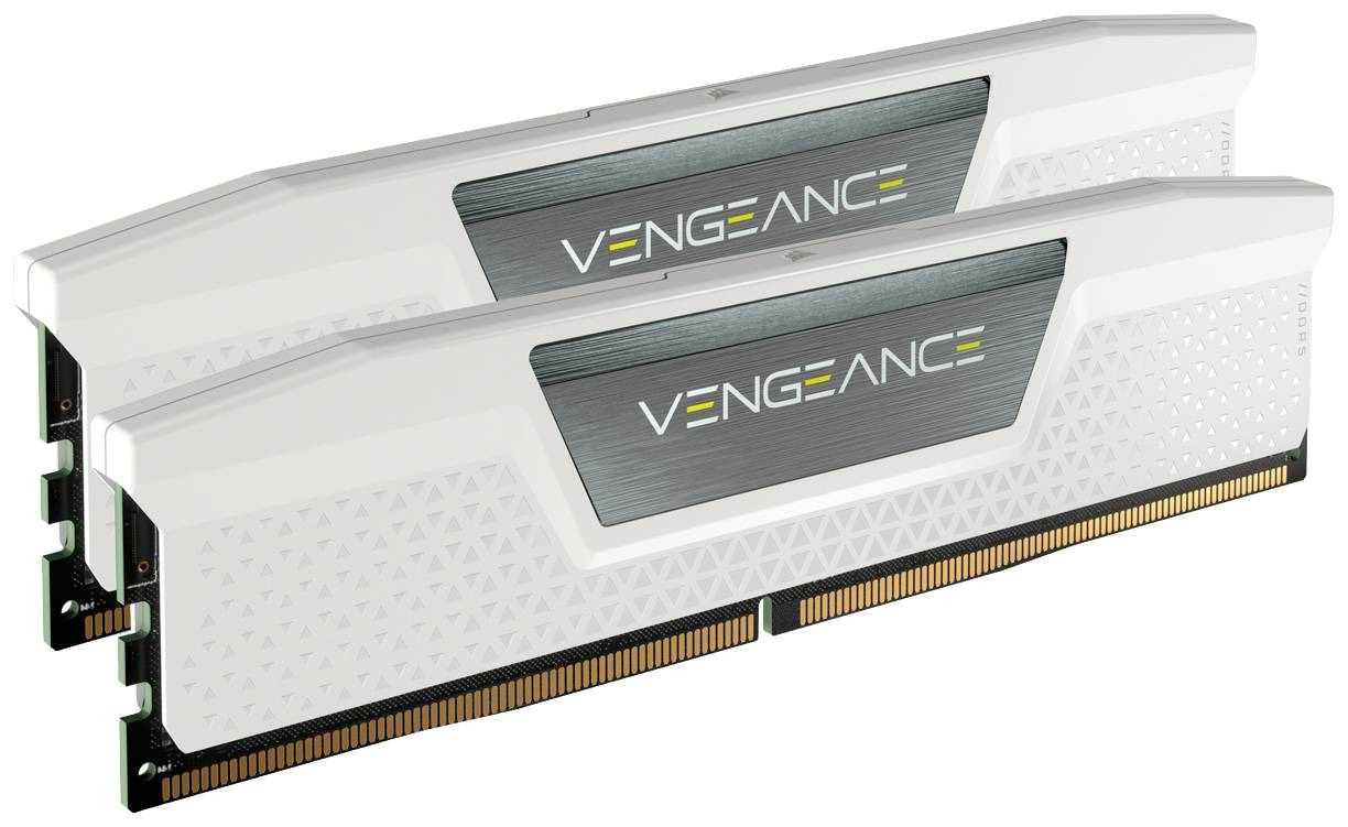Corsair Vengeance White DDR5 32GB RAM με 2x16GB Modules και Ταχύτητα 5200 για Desktop Κωδικός CMK32GX5M2B5200C40W