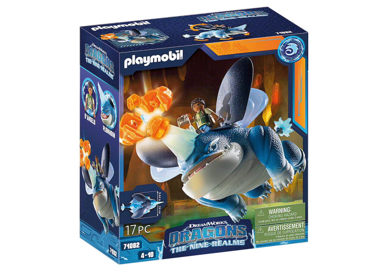 Playmobil Dragons The Nine Realms - Plowhorn DAngelo για 4-10 ετών