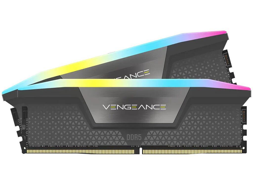 Corsair Vengeance RGB DDR5 64GB RAM με 2x32GB Modules και Ταχύτητα 5600 για Desktop Κωδικός CMH64GX5M2B5600Z40K