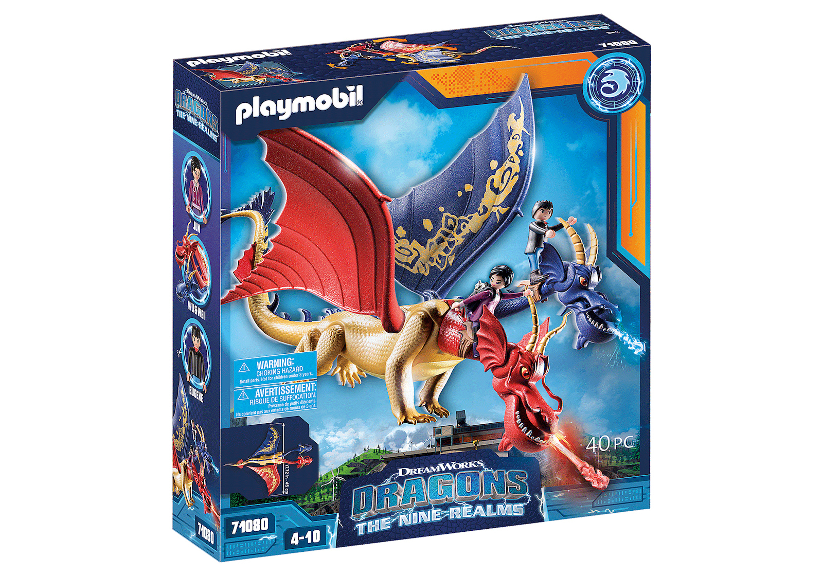 Playmobil Dragons The Nine Realms - Οι Wu Wei με την Jun για 4-10 ετών