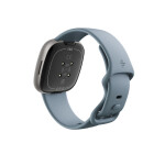 Fitbit Versa 4 Aluminium 41mm Αδιάβροχο Smartwatch με Παλμογράφο Blue/Platinum