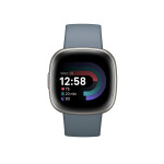 Fitbit Versa 4 Aluminium 41mm Αδιάβροχο Smartwatch με Παλμογράφο Blue/Platinum