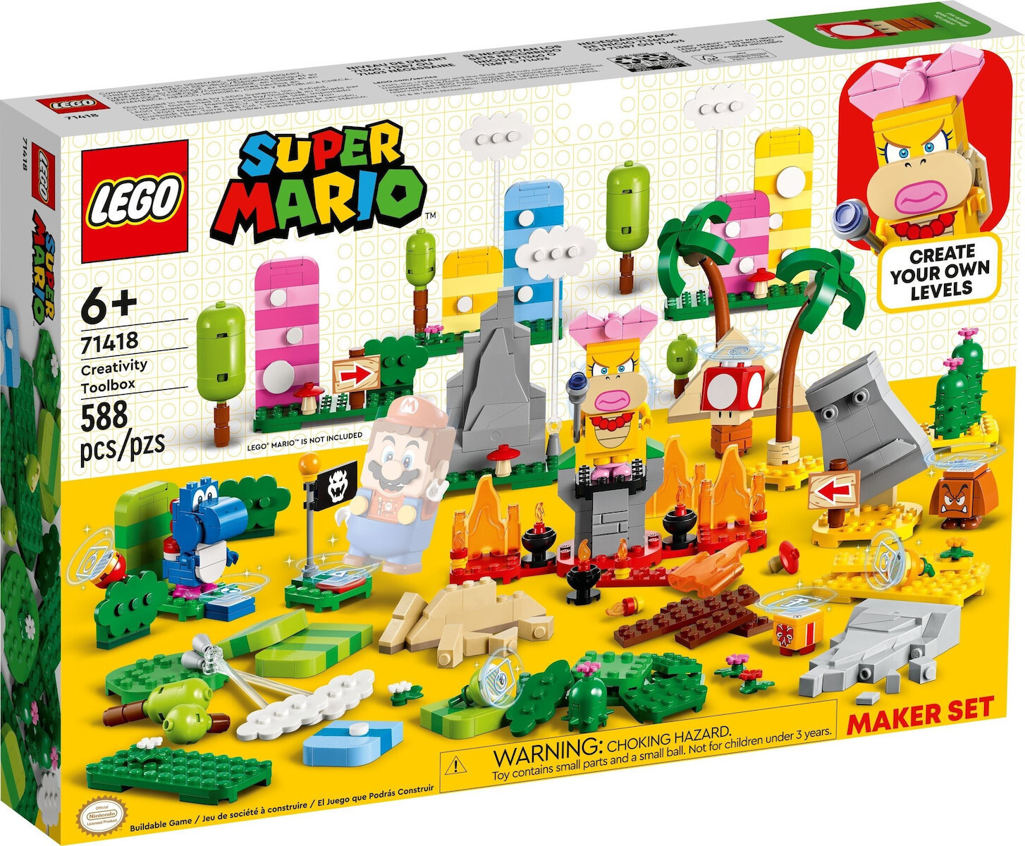 LEGO Super Mario Creativity Toolbox Maker Set για 6 ετών Ετών Κωδικός 71418