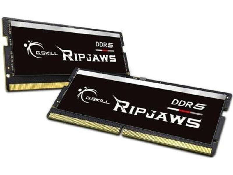 G.Skill Ripjaws DDR5 32GB RAM με 2x16GB Modules και Ταχύτητα 4800 για Laptop Κωδικός F5-4800S4039A16GX2-RS