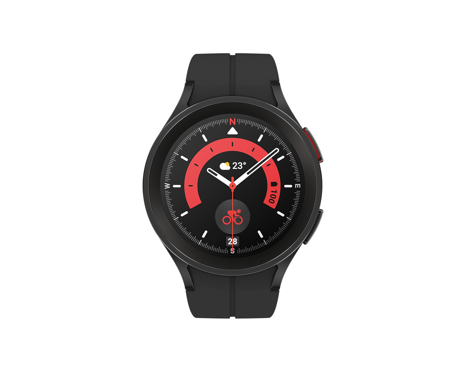 Samsung Galaxy Watch5 Pro Titanium 45mm Αδιάβροχο με Παλμογράφο Black