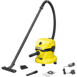 Karcher WD 2-18 Επαναφορτιζόμενη Σκούπα Υγρών / Στερεών με Πλαστικό Κάδο 12lt Κωδικός 1.628-501.0