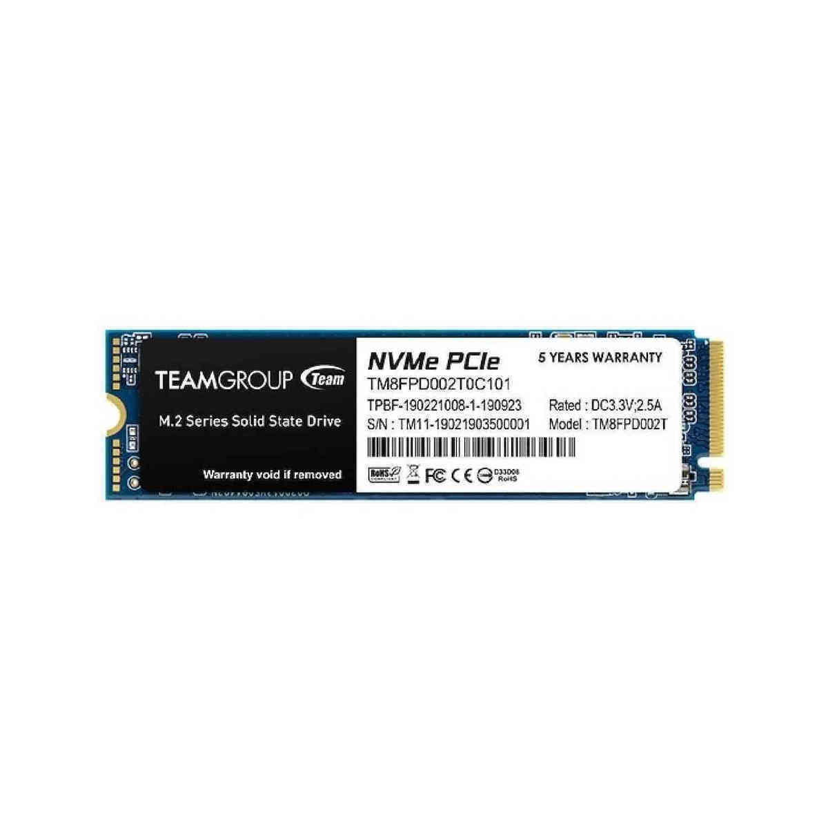 TeamGroup MP33 Pro SSD 1TB M.2 NVMe PCI Express 3.0 Κωδικός TM8FPD001T0C101