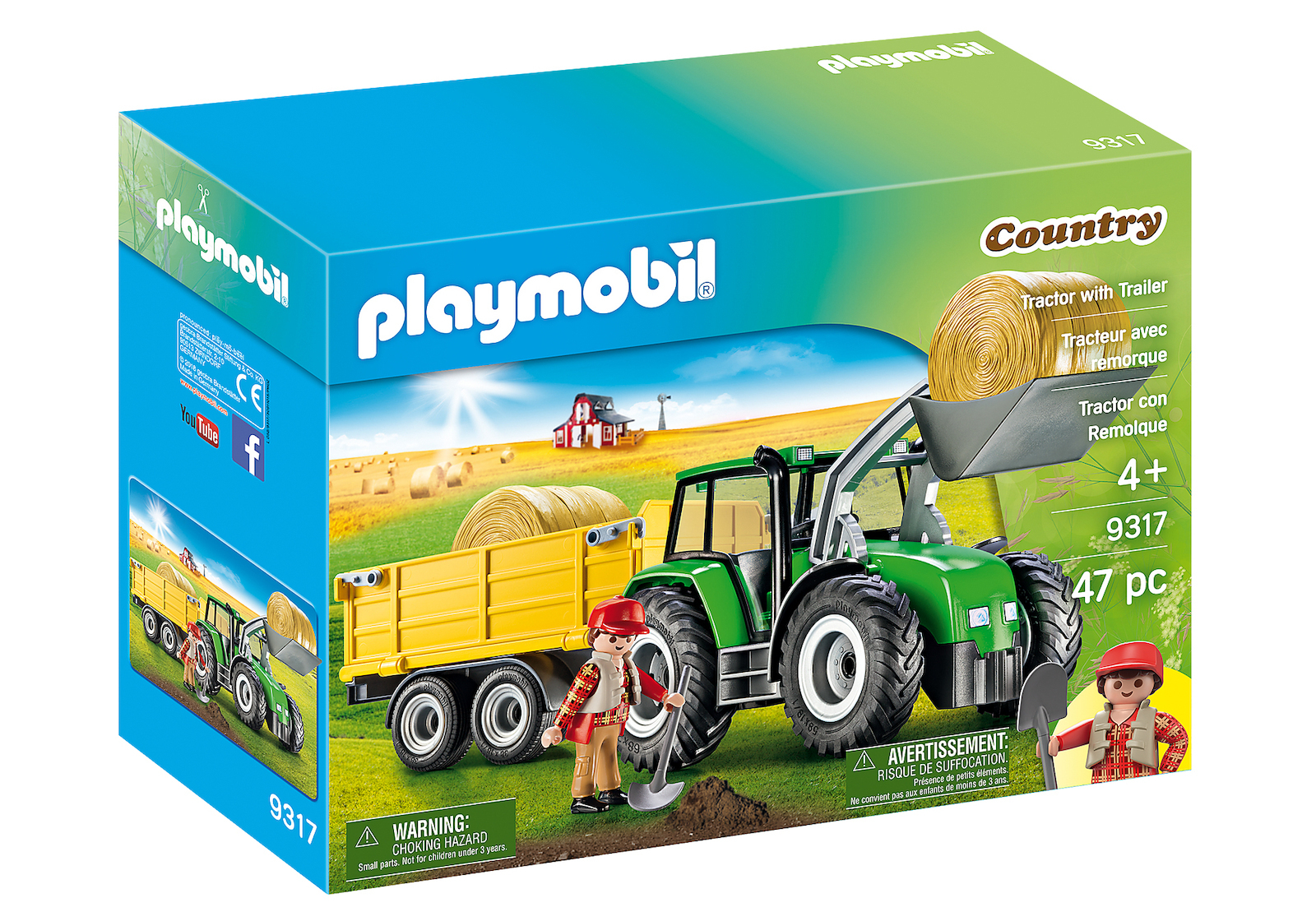 Playmobil Country Τρακτέρ με Τρέιλερ για 4 ετών