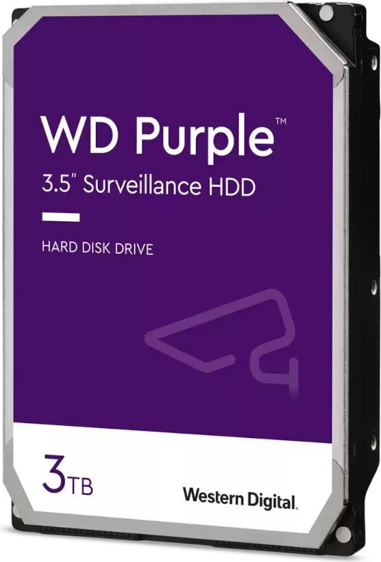 Western Digital Purple 3TB HDD Σκληρός Δίσκος 3.5 SATA III 5400rpm με 256MB Cache για Καταγραφικό Κωδικός WD33PURZ