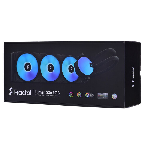 Fractal Design Lumen S36 RGB V2 v2 Υδρόψυξη Επεξεργαστή Τριπλού Ανεμιστήρα 120mm για Socket AM4/AM5/1700/1200/115x