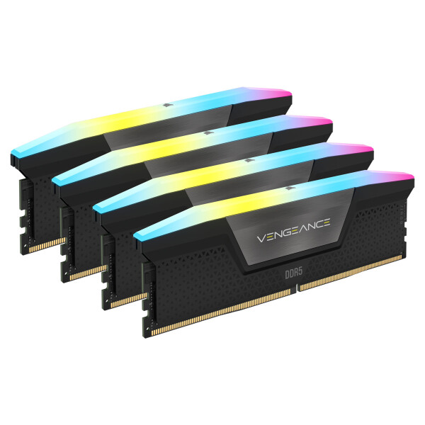 Corsair Vengeance RGB DDR5 192GB RAM με 4x48GB Modules και Ταχύτητα 5200 για Desktop Κωδικός CMH192GX5M4B5200C38