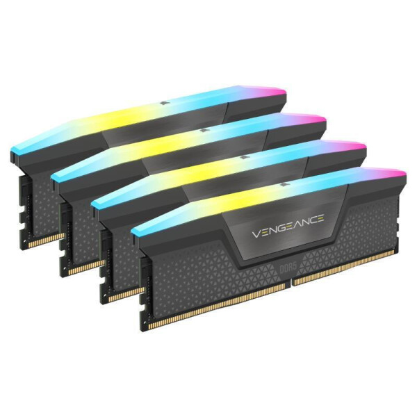Corsair Vengeance RGB DDR5 64GB RAM με 4x16GB Modules και Ταχύτητα 5600 για Desktop Κωδικός CMH64GX5M4B5600Z36