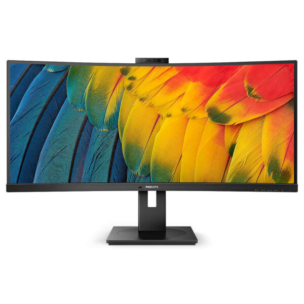 Philips 34B1U5600CH Ultrawide VA Curved Monitor 34 QHD 3440x1440 με Χρόνο Απόκρισης 4ms GTG