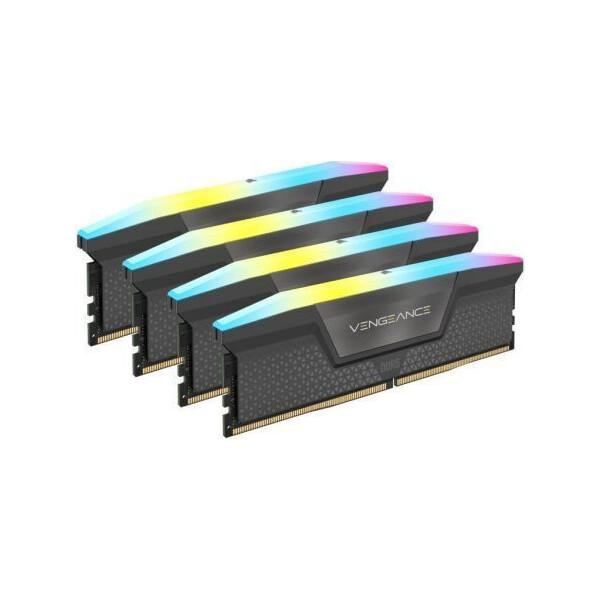 Corsair Vengeance RGB DDR5 64GB RAM με 4x16GB Modules και Ταχύτητα 6200 για Desktop Κωδικός CMH64GX5M4B6200C32