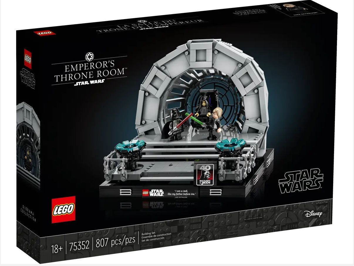 LEGO Star Wars Emperors Throne Room Diorama για 18 ετών Ετών Κωδικός 75352