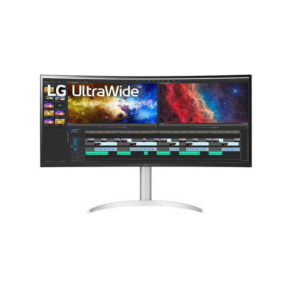 LG Ultrawide Ultrawide IPS HDR Curved Monitor 37.5 QHD 3840x1600 με Χρόνο Απόκρισης 5ms GTG