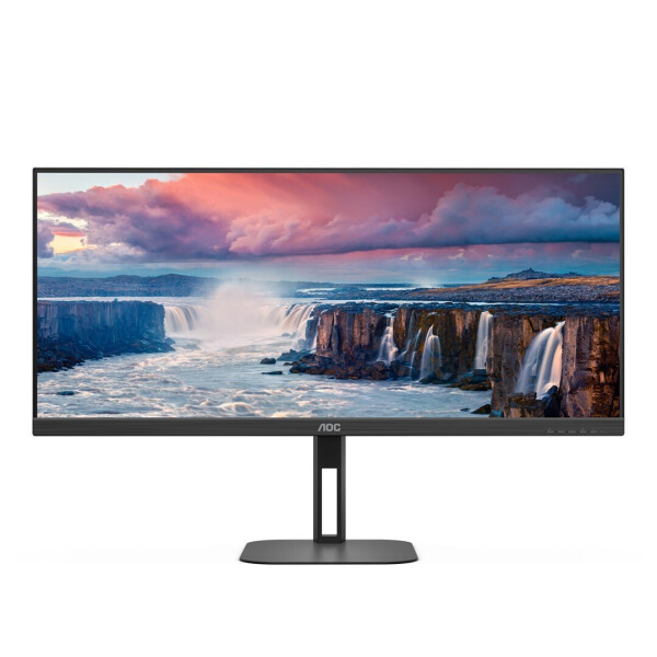 AOC U34V5C Ultrawide VA Monitor 34 QHD 3440x1440 με Χρόνο Απόκρισης 4ms GTG
