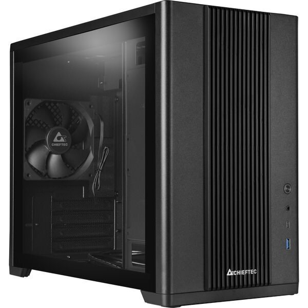 Chieftec BX-10B-OP Gaming Midi Tower Κουτί Υπολογιστή με Πλαϊνό Παράθυρο Μαύρο