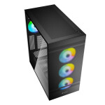 Sharkoon Rebel C50 RGB Gaming Midi Tower Κουτί Υπολογιστή με Πλαϊνό Παράθυρο Μαύρο