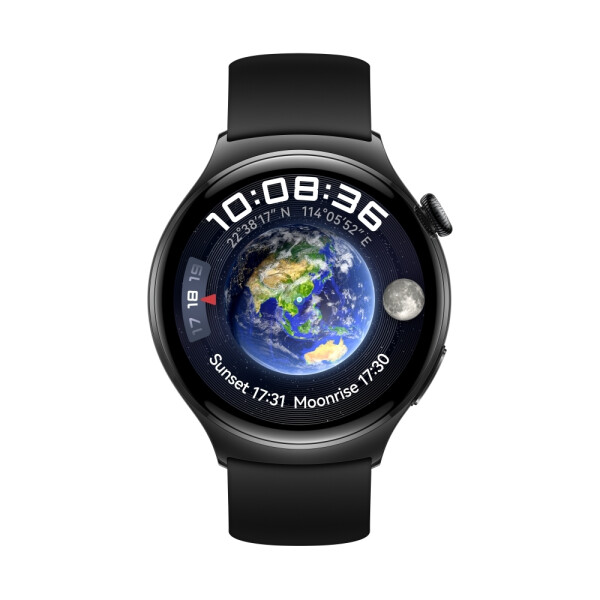 Huawei Watch 4 Stainless Steel 46mm Αδιάβροχο με eSIM και Παλμογράφο Μαύρο
