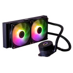 CoolerMaster Masterliquid ML240L Core Υδρόψυξη Επεξεργαστή Διπλού Ανεμιστήρα 120mm για Socket AM4/AM5/1700/1200/115x με ARGB Φωτισμό
