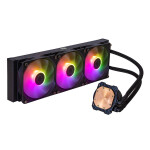 CoolerMaster MasterLiquid 360L Core Υδρόψυξη Επεξεργαστή Τριπλού Ανεμιστήρα 120mm για Socket AM4/AM5/1700/1200/115x με ARGB Φωτισμό