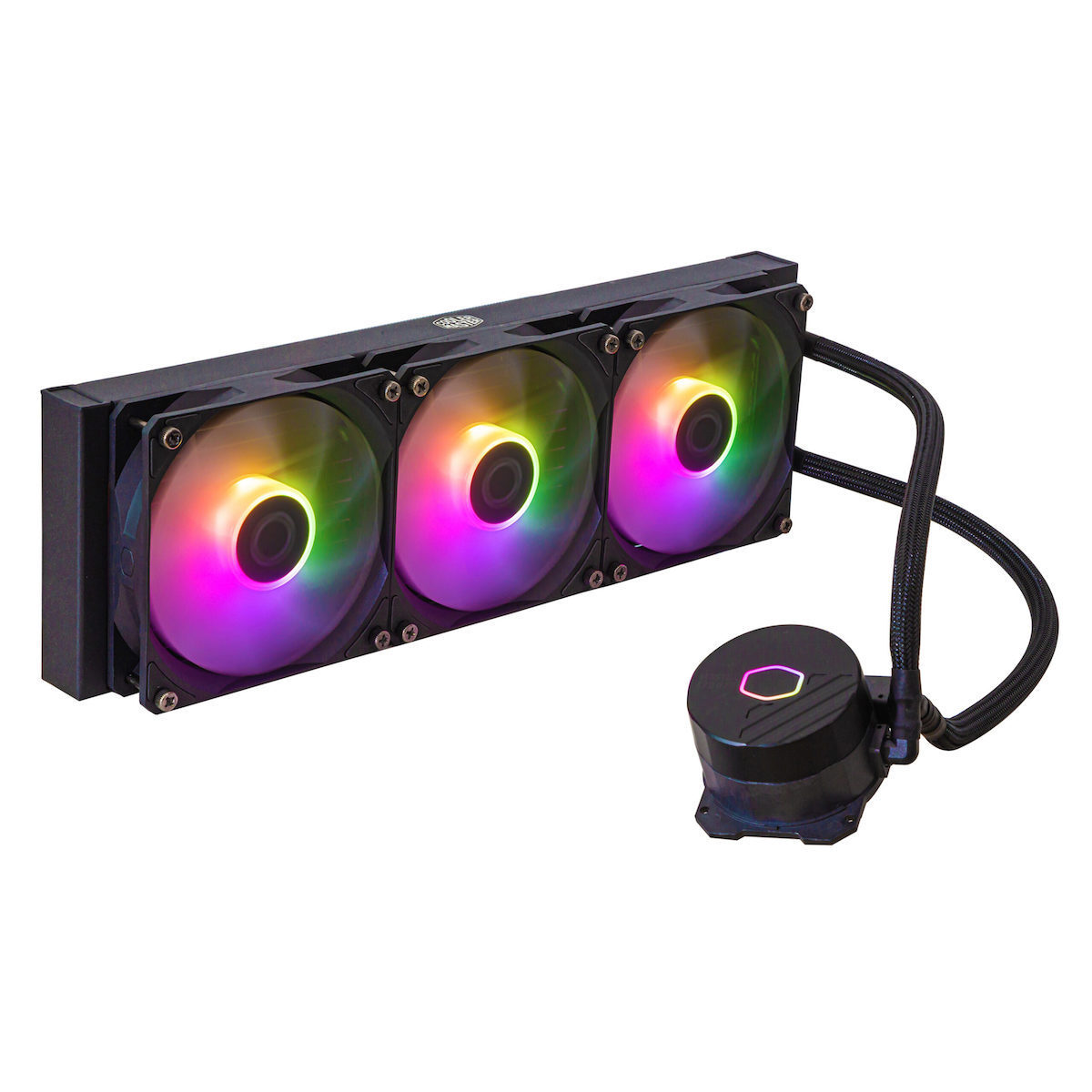 CoolerMaster MasterLiquid 360L Core Υδρόψυξη Επεξεργαστή Τριπλού Ανεμιστήρα 120mm για Socket AM4/AM5/1700/1200/115x με ARGB Φωτισμό