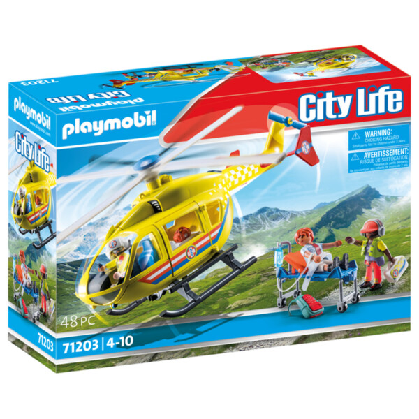 Playmobil City Life Ελικόπτερο Πρώτων Βοηθειών για 4-10 ετών