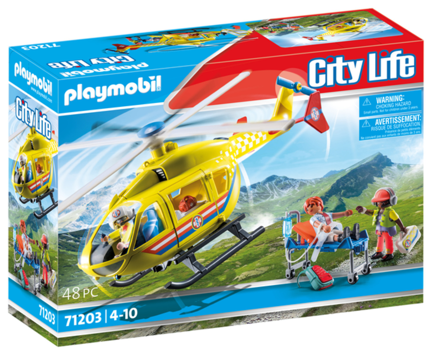 Playmobil City Life Ελικόπτερο Πρώτων Βοηθειών για 4-10 ετών