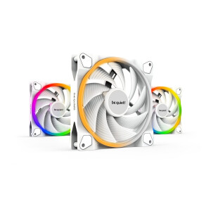 Be Quiet Light Wings Case Fan 140mm με ARGB Φωτισμό και Σύνδεση 4-Pin PWM 3τμχ Λευκό