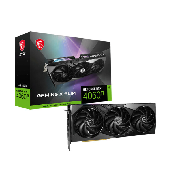 MSI GeForce RTX 4060 Ti 16GB GDDR6 Gaming X Slim Κάρτα Γραφικών Κωδικός V517-002R