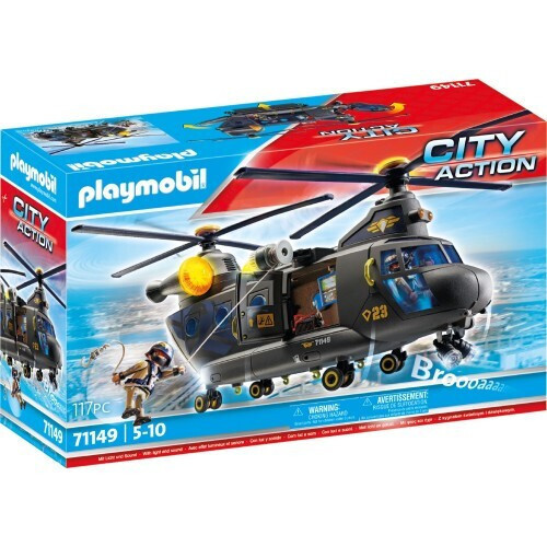 Playmobil City Action Ελικόπτερο Ειδικών Δυνάμεων Με Δύο Έλικες για 5-10 ετών