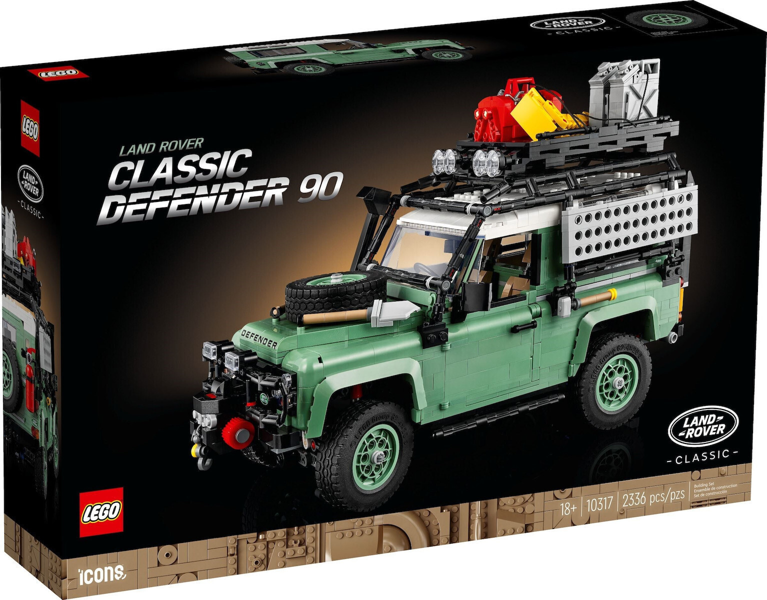 LEGO Classic Land Rover Classic Defender 90 για 18 ετών Ετών 2336τμχ Κωδικός 10317