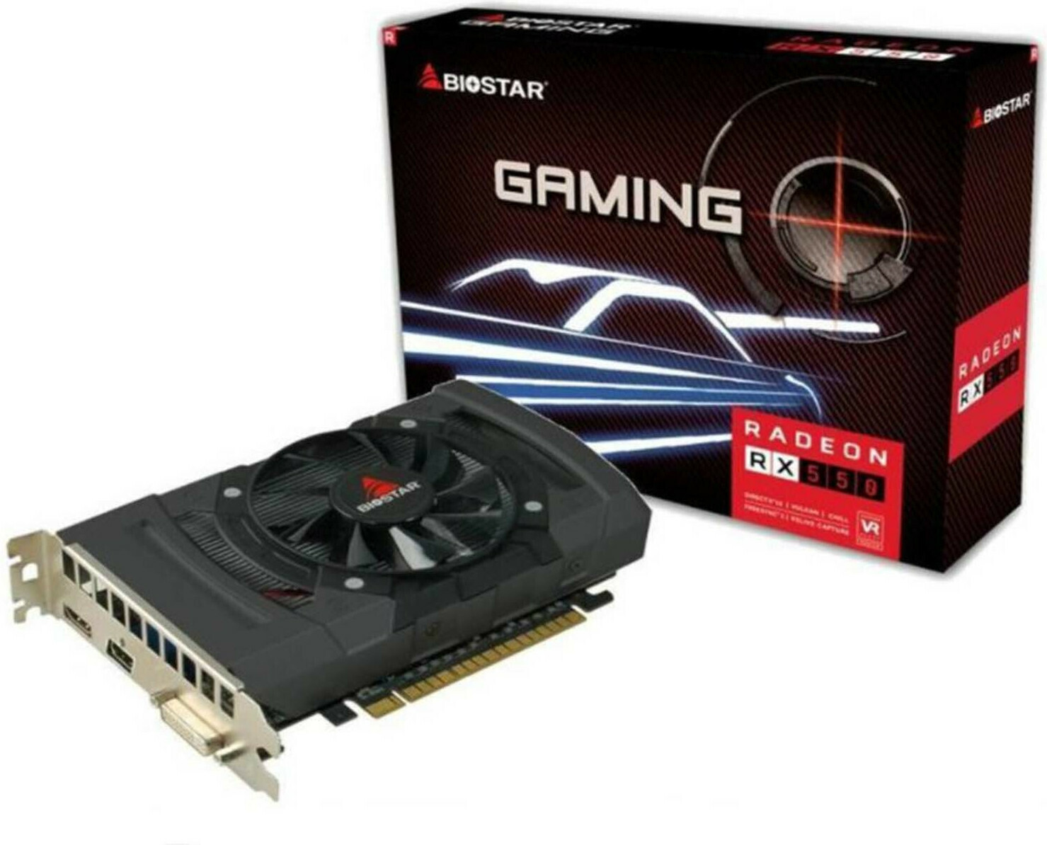 Biostar Radeon RX 550 4GB GDDR5 Gaming Κάρτα Γραφικών Κωδικός VA5505RF41-SBHRA-BS2