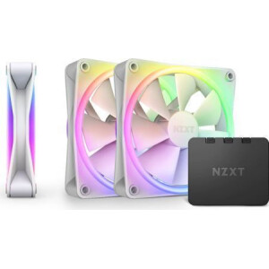 NZXT F120 RGB Duo Case Fan με Σύνδεση 4-Pin PWM Λευκό