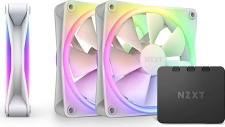 NZXT F120 RGB Duo Case Fan με Σύνδεση 4-Pin PWM Λευκό