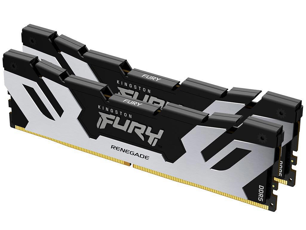 Kingston Fury Renegade Silver DDR5 96GB RAM με 2x48GB Modules και Ταχύτητα 6400 για Desktop Κωδικός KF564C32RSK2-96