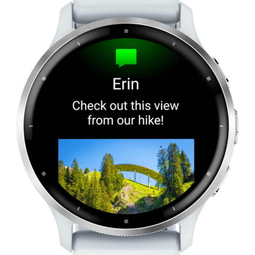 Garmin Venu 3 Stainless Steel 45mm Αδιάβροχο Smartwatch με Παλμογράφο Silver Stainless Steel Bezel with Whitestone Case and Silicone Band