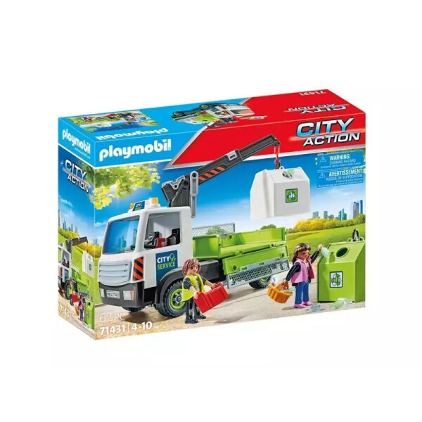 Playmobil City Action Όχημα Περισυλλογής Κάδων Ανακύκλωσης Γυαλιού για 4-10 ετών