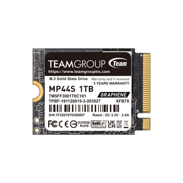 TeamGroup MP44S SSD 1TB M.2 NVMe PCI Express 4.0 Κωδικός TM5FF3001T0C101